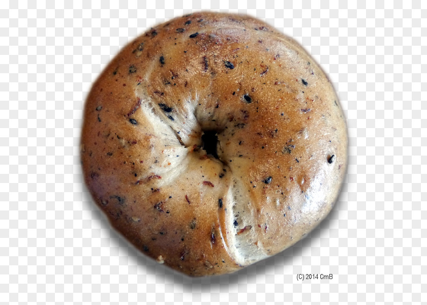 Bagel Bialy Rye Bread Poppy Seed PNG