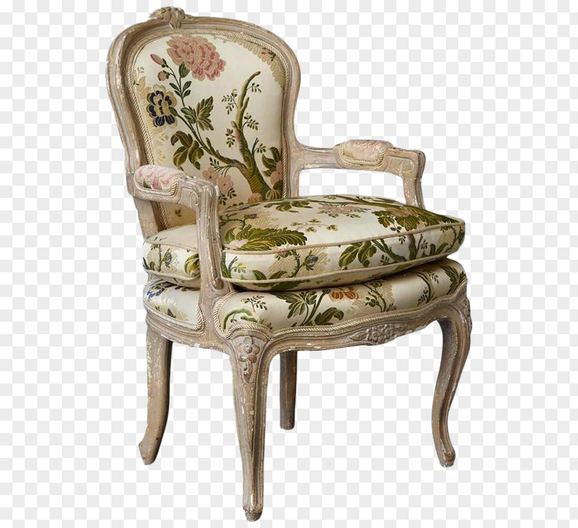 Chair Fauteuil France Table Chintz PNG