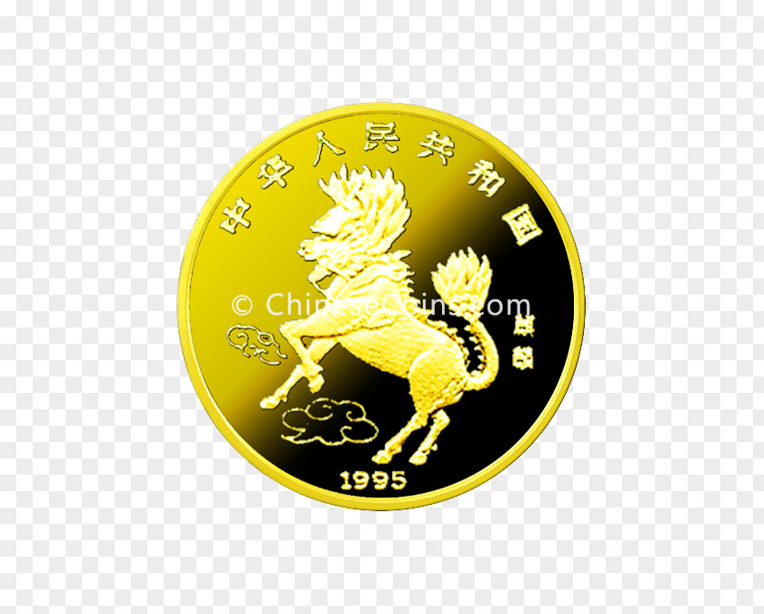 Coin Chinese Gold Panda Giant PNG