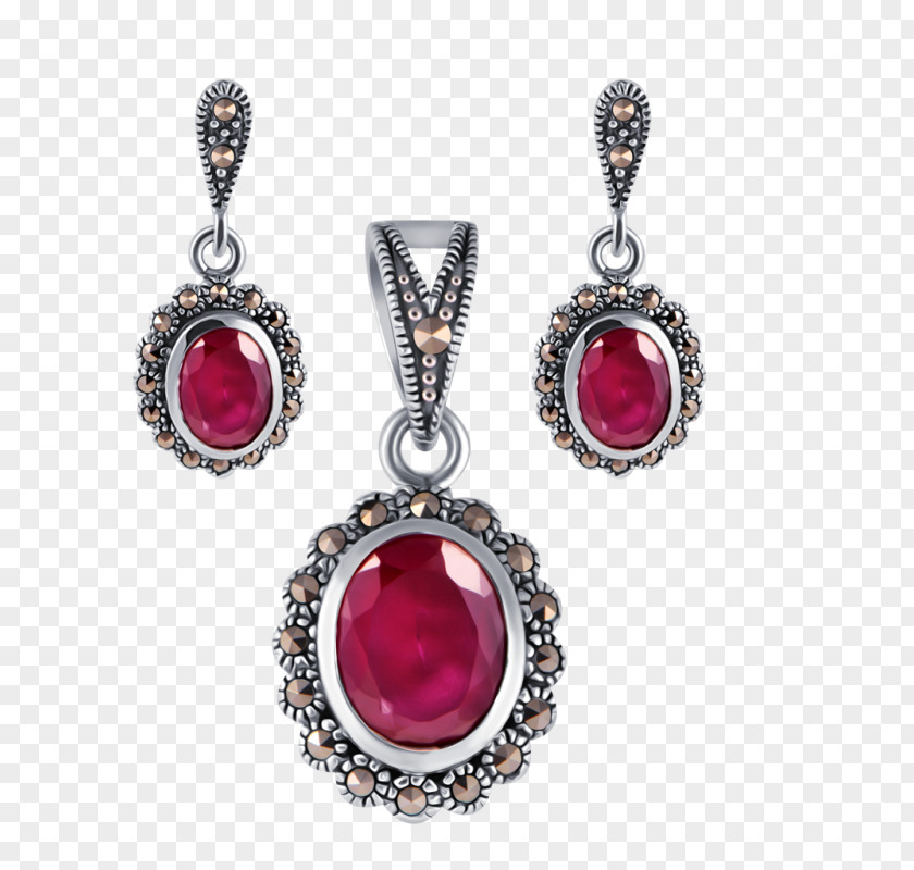 Indian Jewelry Earring Ruby Jewellery Gemstone Locket PNG