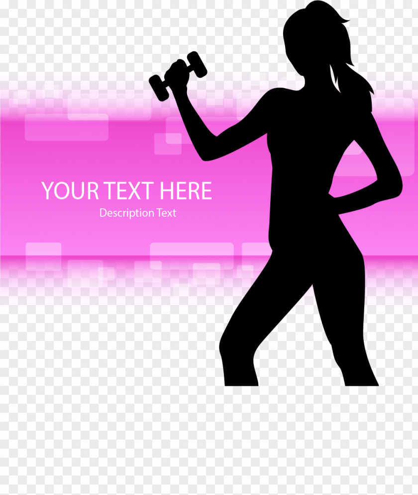 Ms. Dumbbell Euclidean Vector Silhouette Light Icon PNG