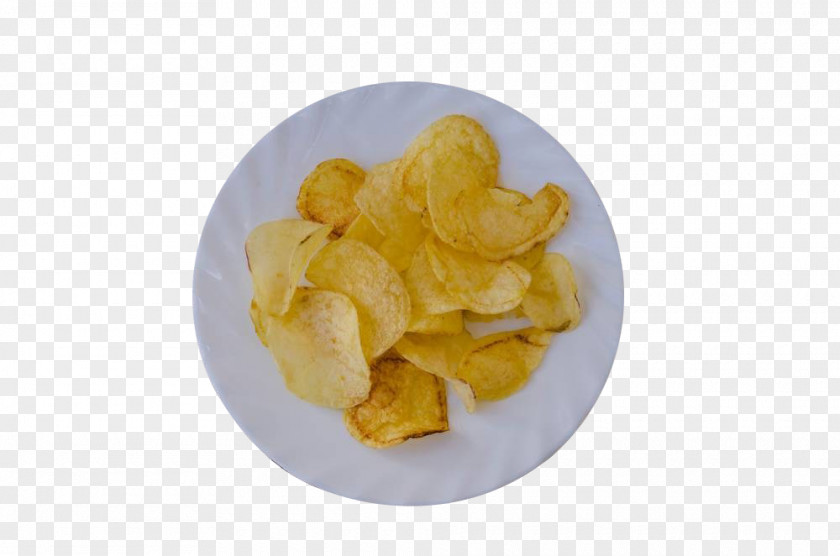Potato Chips On The Plate Chip Cake French Fries Junk Food Pancake PNG