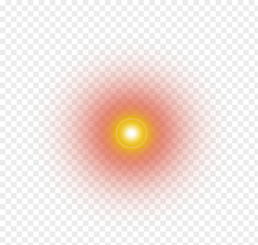 Yellow Glow Light Pink Circle Pattern PNG