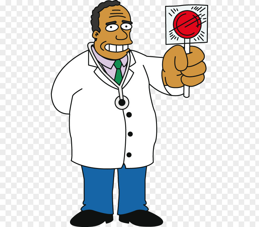 Cartoon Male Doctor Dr. Hibbert Waylon Smithers Homer Simpson Apu Nahasapeemapetilon Nick PNG