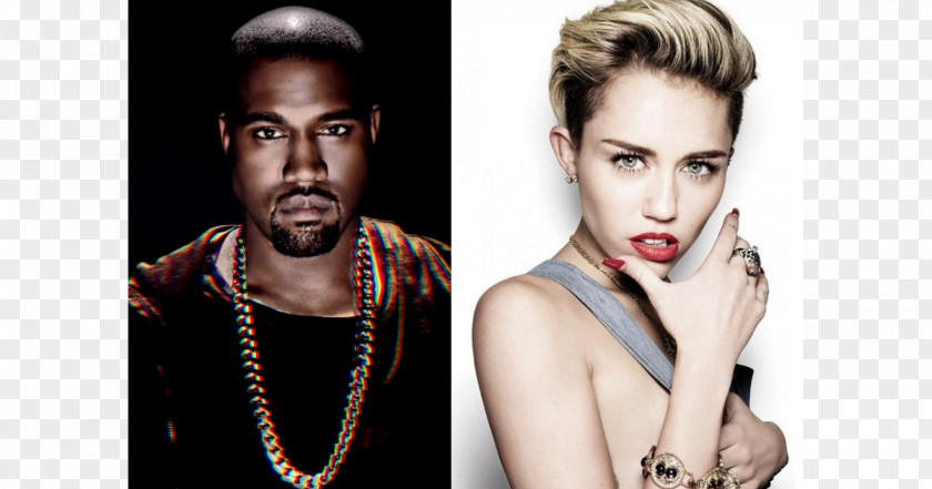 Kanye West Miley Cyrus Musician Song Poster PNG