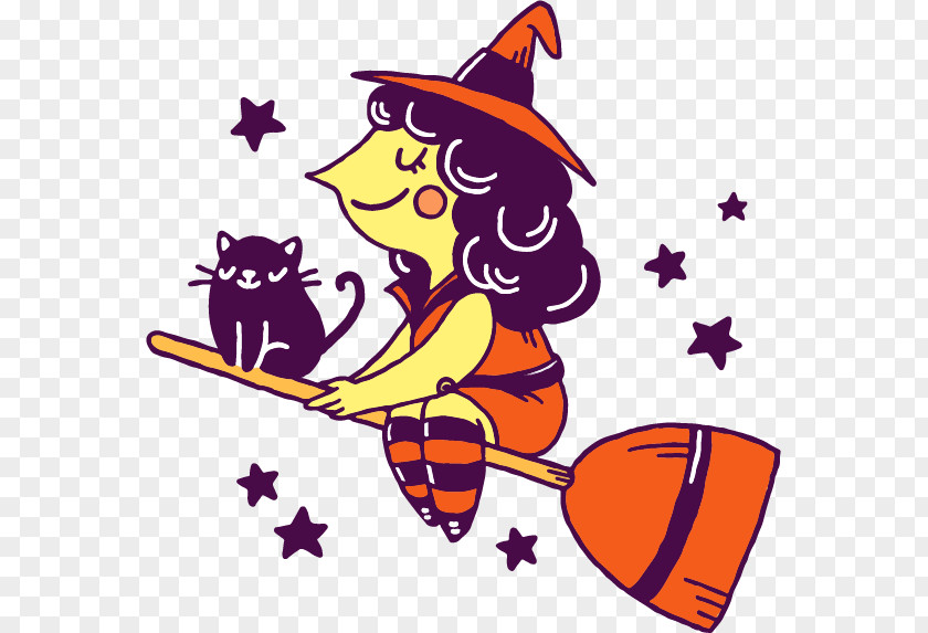Magic Witch Witchcraft Halloween Boszorkxe1ny Poster Samhain PNG