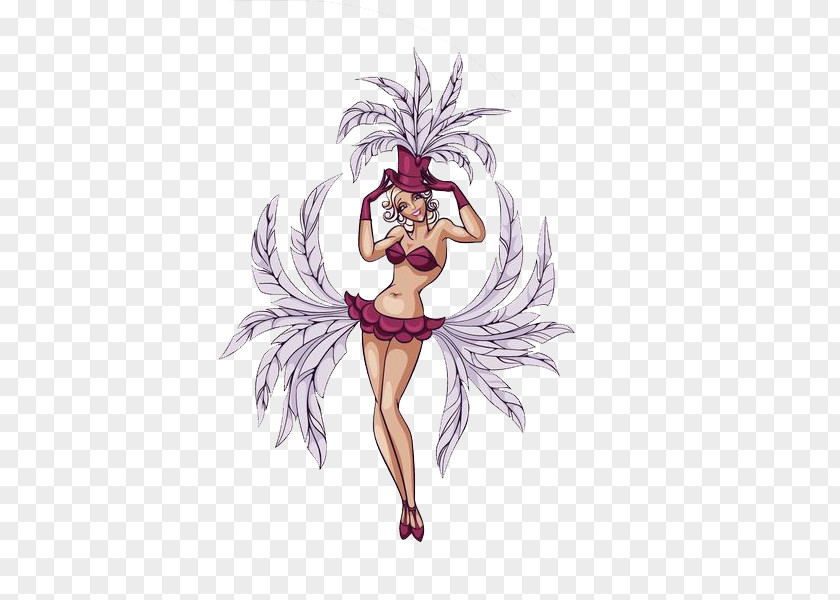 A Feather Man Burlesque Cabaret Drawing Illustration PNG