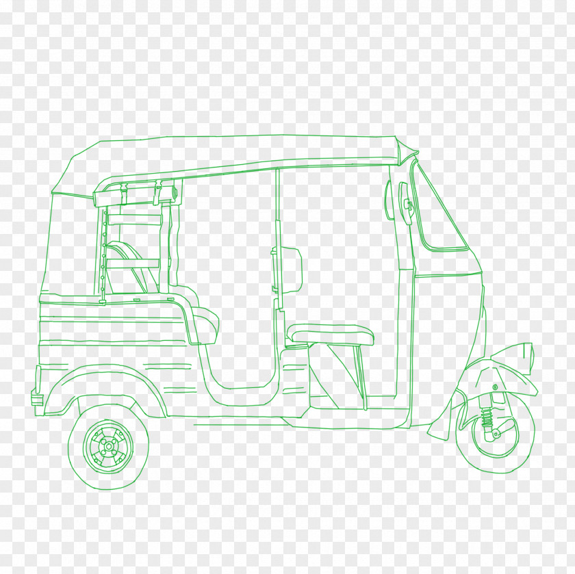 Auto Rickshaw Car Taxi Drawing PNG