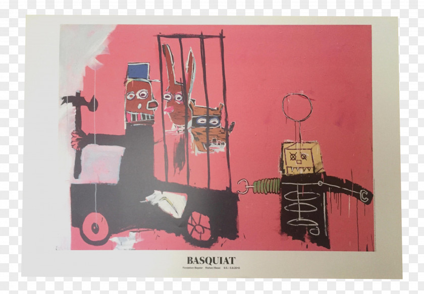 Jean Michel Basquiat Boy And Dog In A Johnnypump Artist Lithography The Offs PNG