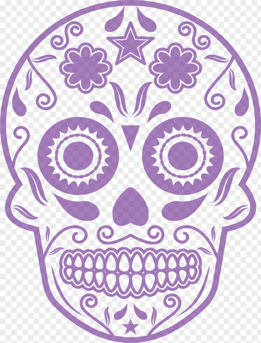 Purple Punk Skull Adobe Illustrator PNG