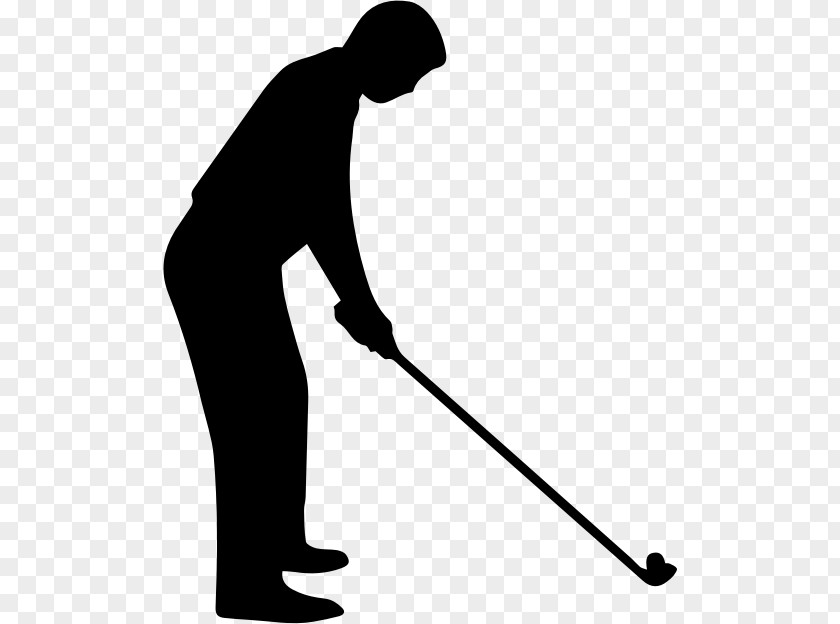 Golfer Golf Clubs Stroke Mechanics Silhouette Clip Art PNG