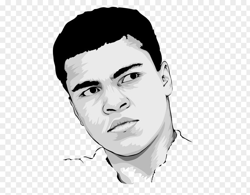 Muhammad Ali Portrait Nose PNG