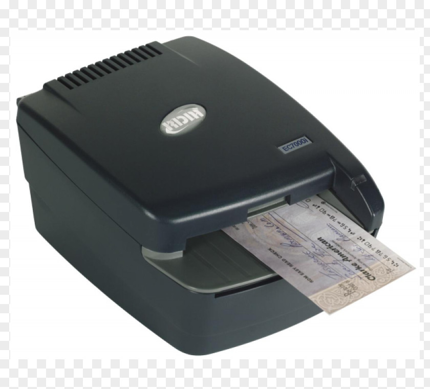 Scanner Cheque Magnetic Ink Character Recognition Image Automated Clearing House Bank PNG