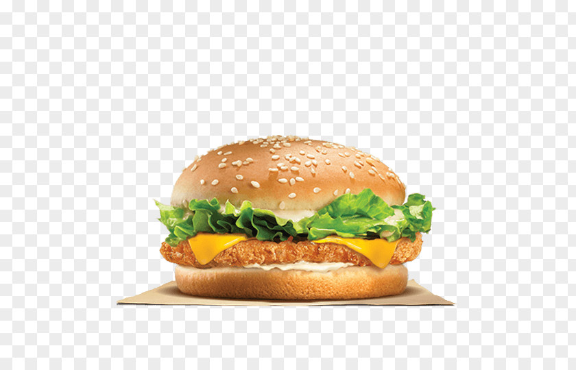 Burger King Hamburger Chicken Sandwich Cheeseburger Crispy Fried PNG