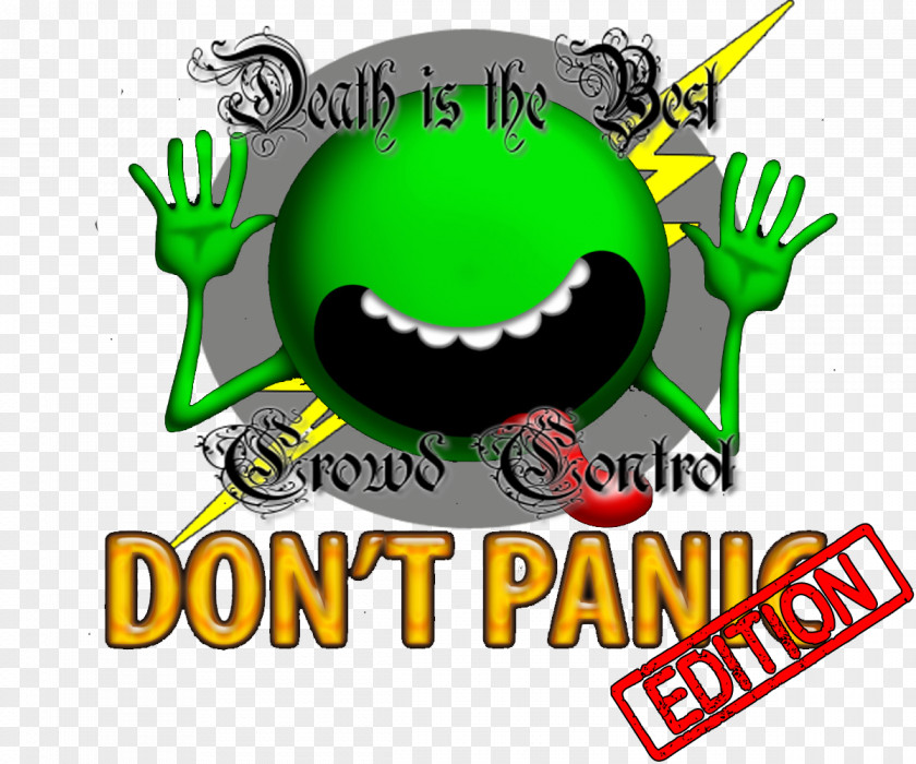 Crowd Panic Logo The Hitchhiker's Guide To Galaxy Clip Art Brand Font PNG