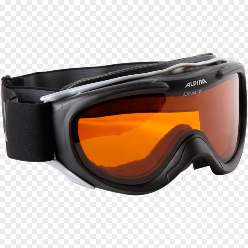 Goggles Gafas De Esquí Black Blue White PNG