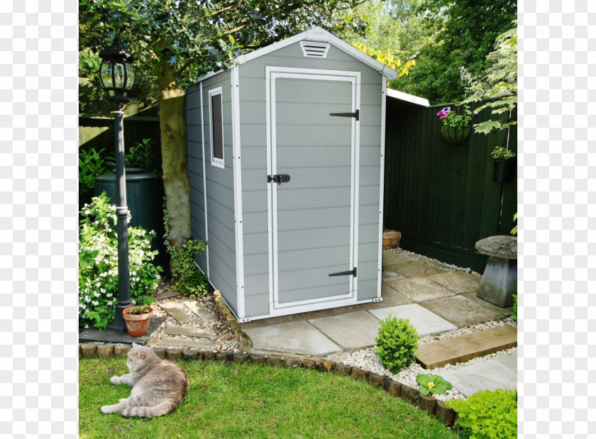 House Shed Garden Buildings Back Keter Plastic PNG