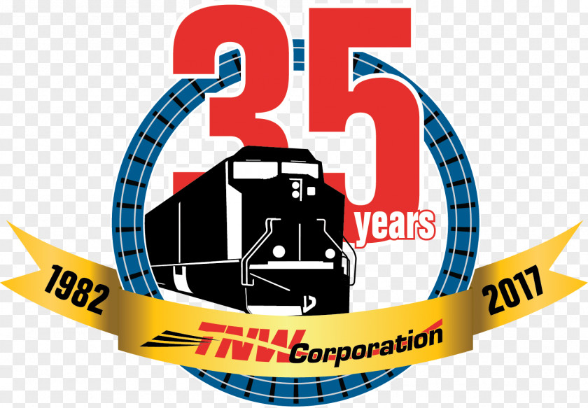 Logo TNW Corporation Organization Texas North Western Railway Anniversary PNG