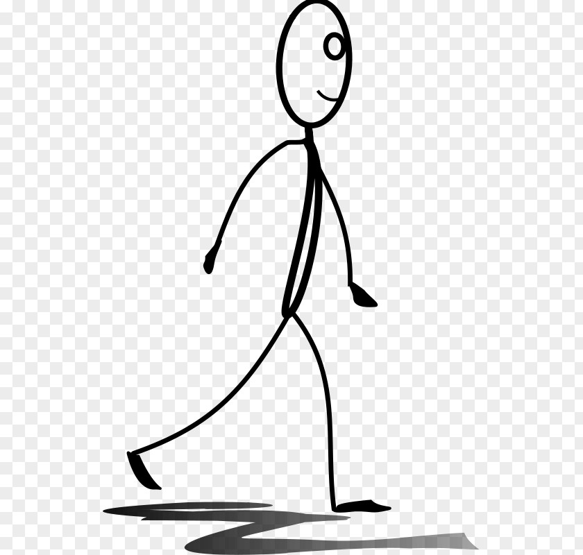 Running Man Stick Figure Walking Hiking Clip Art PNG