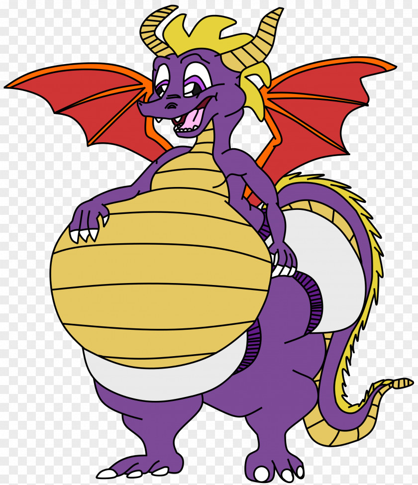 Cartoon Spyro Dragon Background PNG