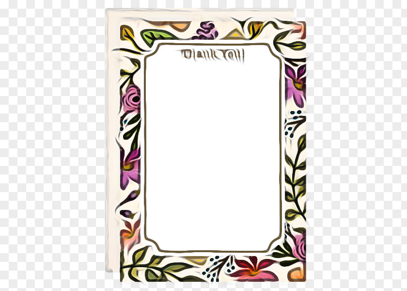 Picture Frame Rectangle Background Flower PNG