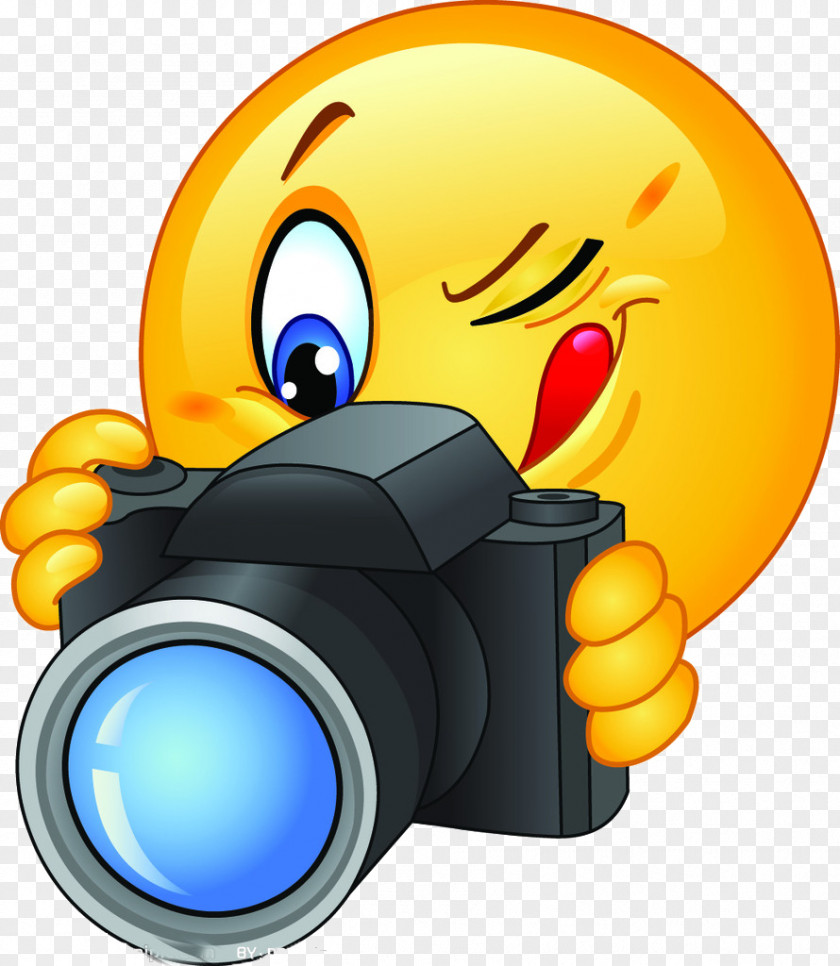 Yellow Expression Photographer Cartoon Photography Clip Art PNG