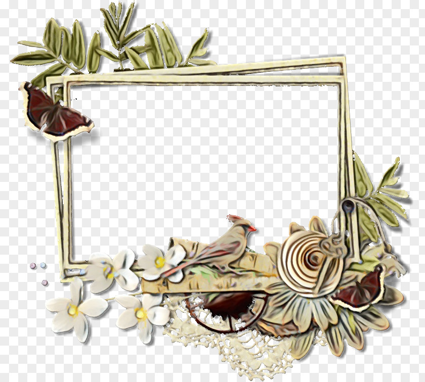 Flower Picture Frame Background PNG