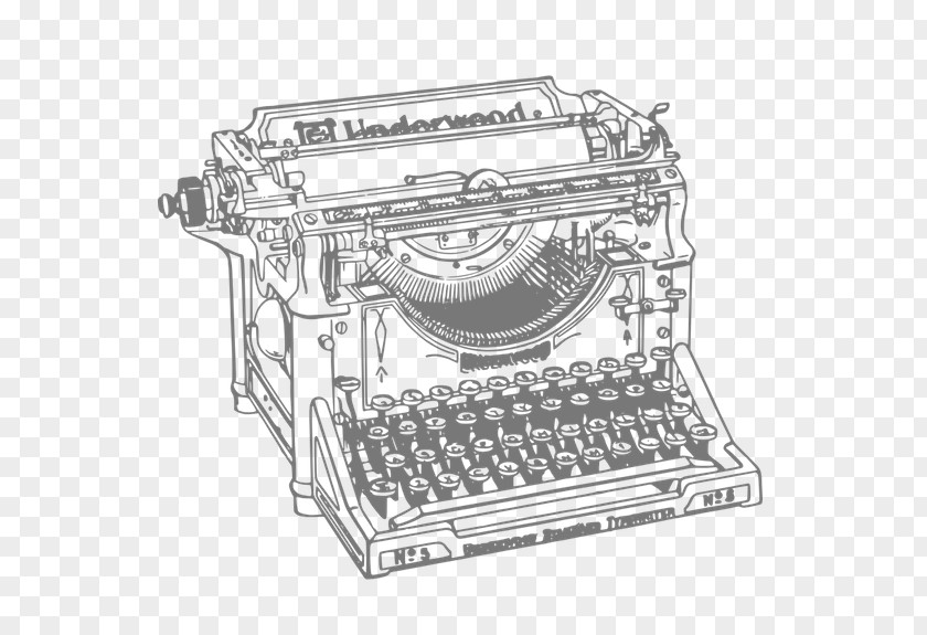 Gastropunkt Paper Typewriter Office Supplies Clip Art PNG