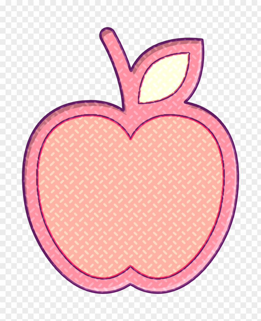 Linear Color Fitness Elements Icon Fruit Apple PNG