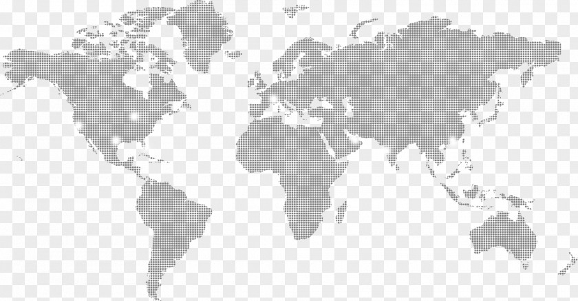 Map World Silhouette Vector PNG