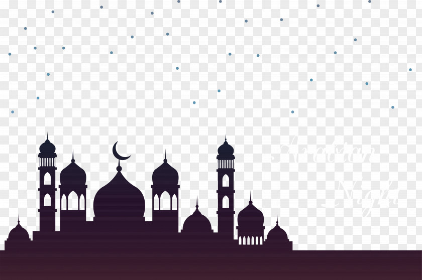 Sky Mosque Ramadan Moon Islamic Architecture Eid Al-Fitr PNG