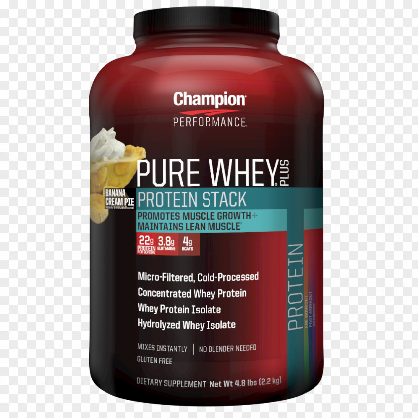 Banana Cream Dietary Supplement Bodybuilding Whey Protein Gainer PNG