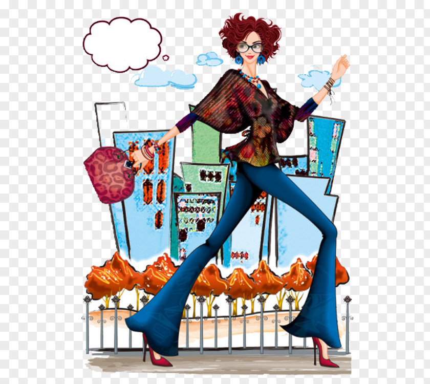 Fashionable Women Yingde Woman Fashion Illustration PNG