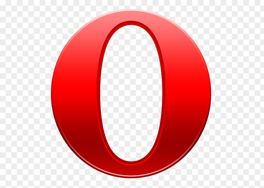 Opera Logo Circle Area Red PNG