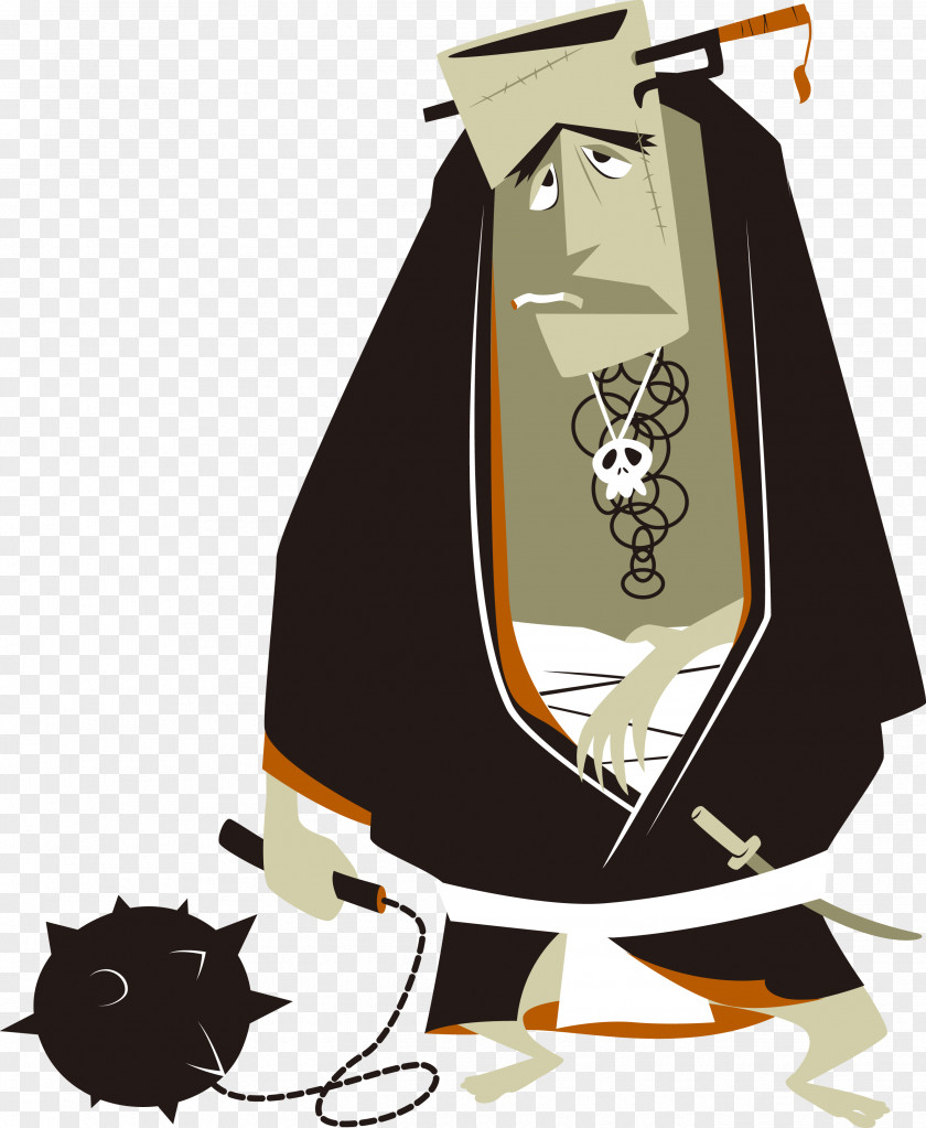 Samurai Japan Cartoon PNG