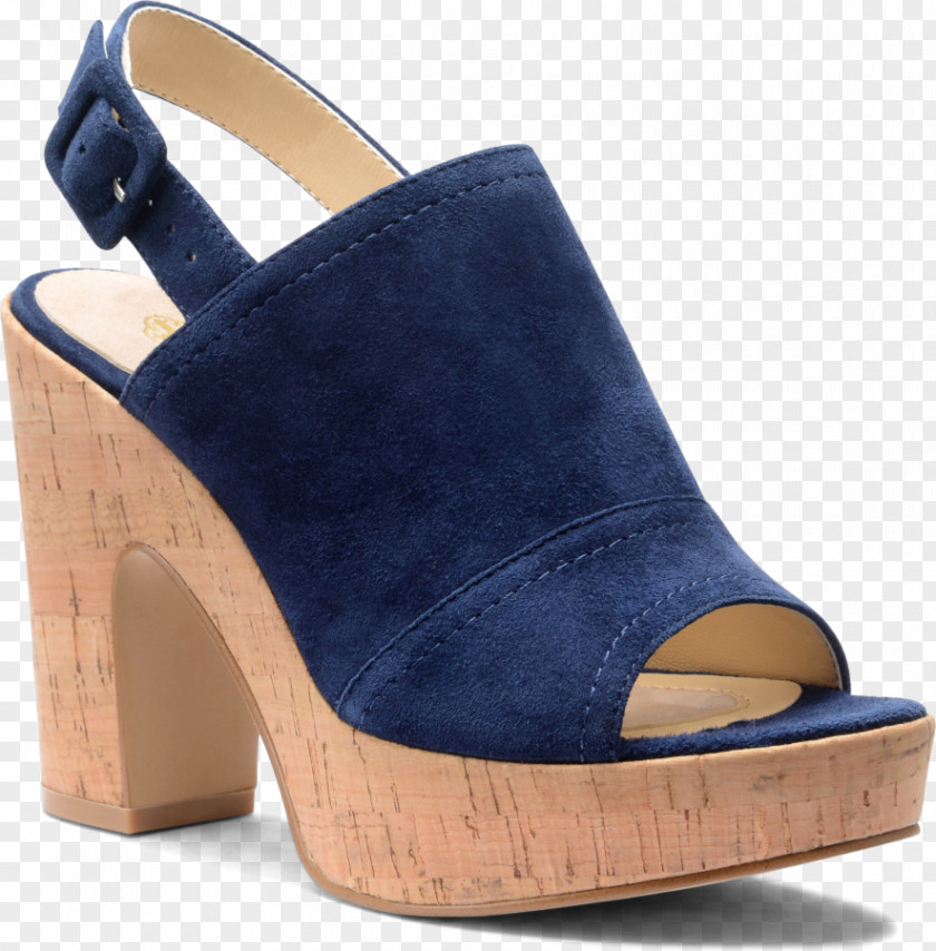 Sandal Suede Wedge Shoe Slingback PNG