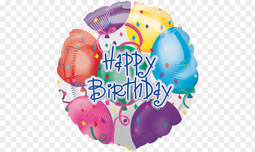 Birthday Balloon Mylar Happy To You Party PNG