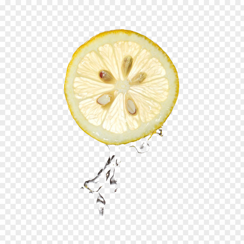 Flowing Water With Lemon Lemonade PNG