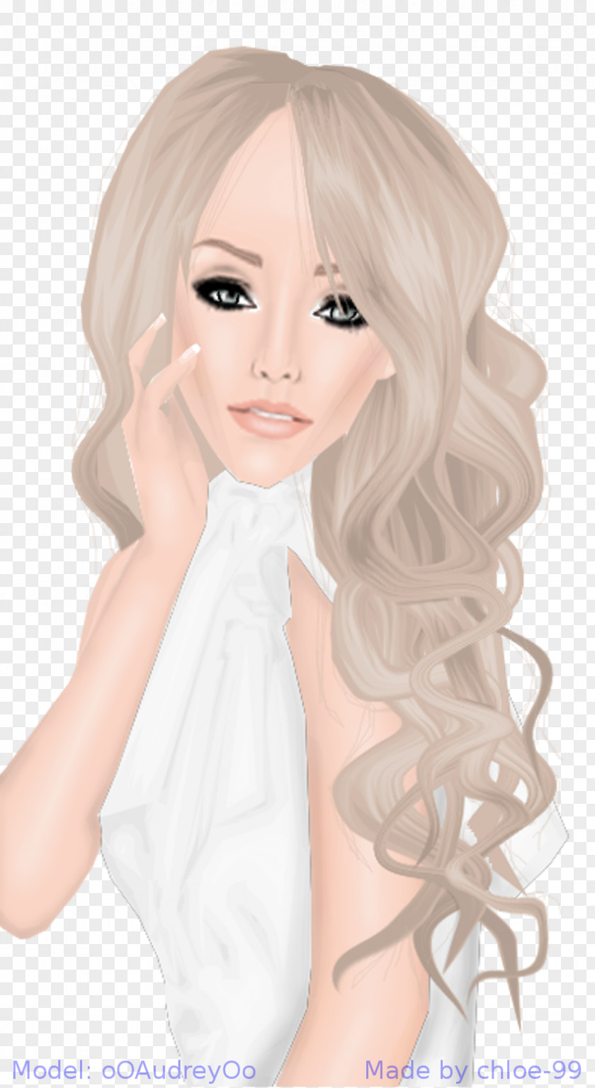 Long Hair Hime Cut Blond Brown PNG hair cut hair, clipart PNG