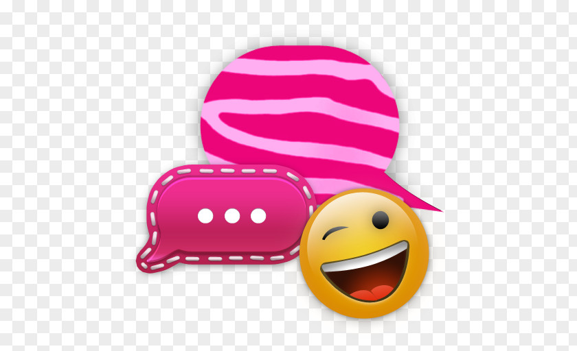 Smiley Pink M PNG