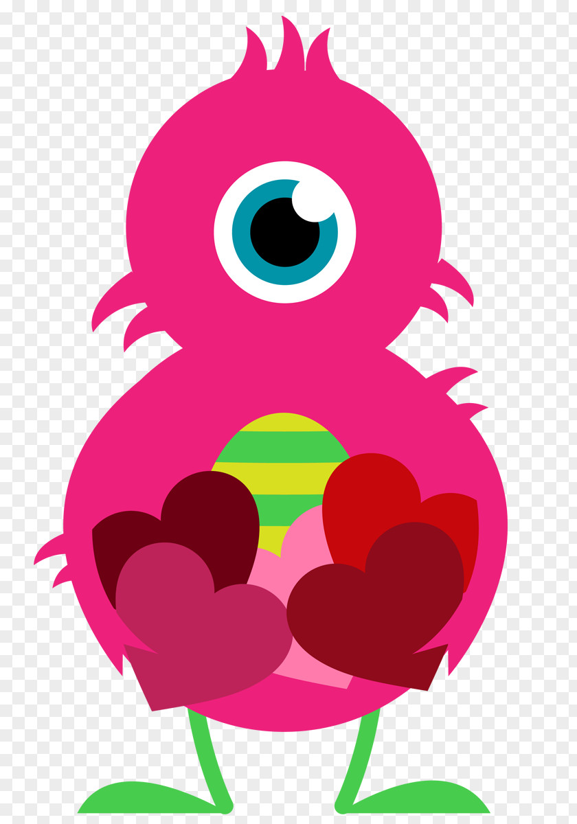 Funny Valentines Cliparts Day Heart Monster Clip Art PNG