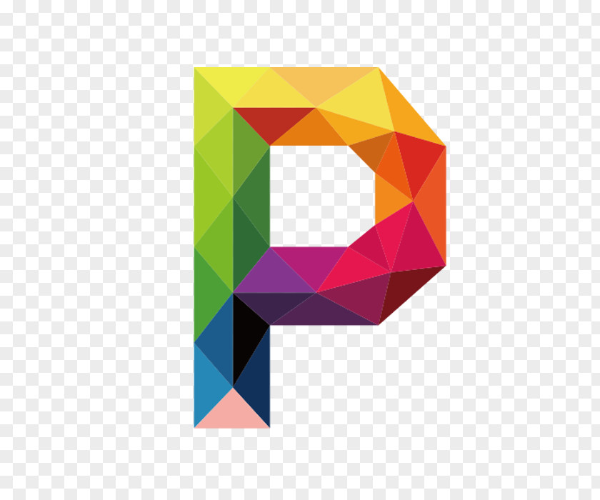 Colorful Letters P Letter PNG