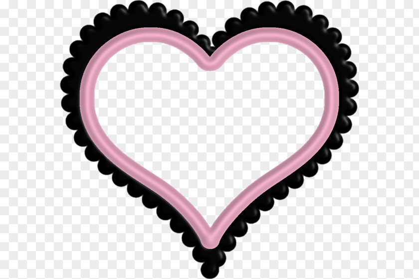 Techno Border Heart Drawing Clip Art PNG