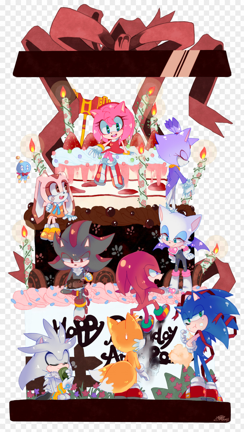 Birthday Amy Rose Shadow The Hedgehog Tails Sonic 4: Episode I PNG