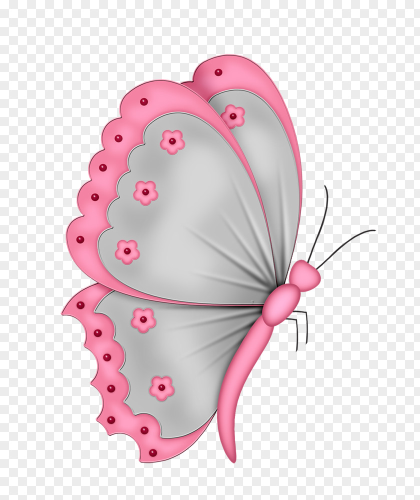 Shabby Butterfly Clip Art PNG