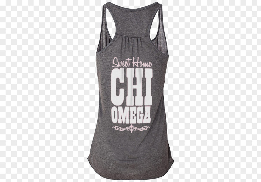 Chi Omega T-shirt Gilets Sleeveless Shirt PNG