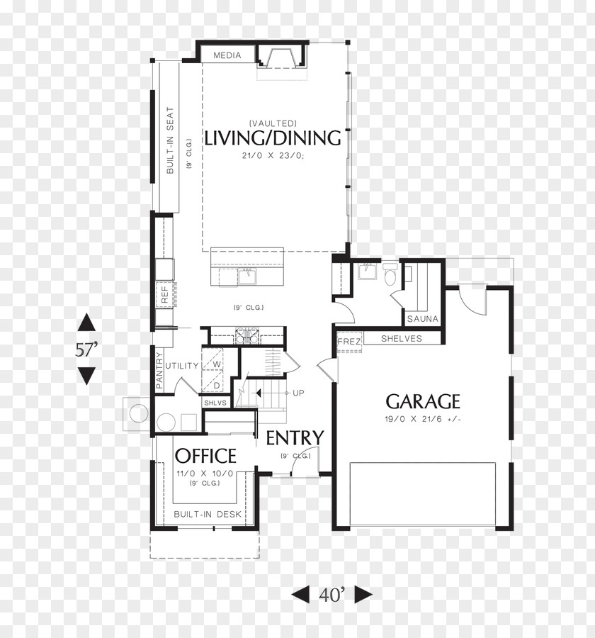 Design Floor Plan House PNG