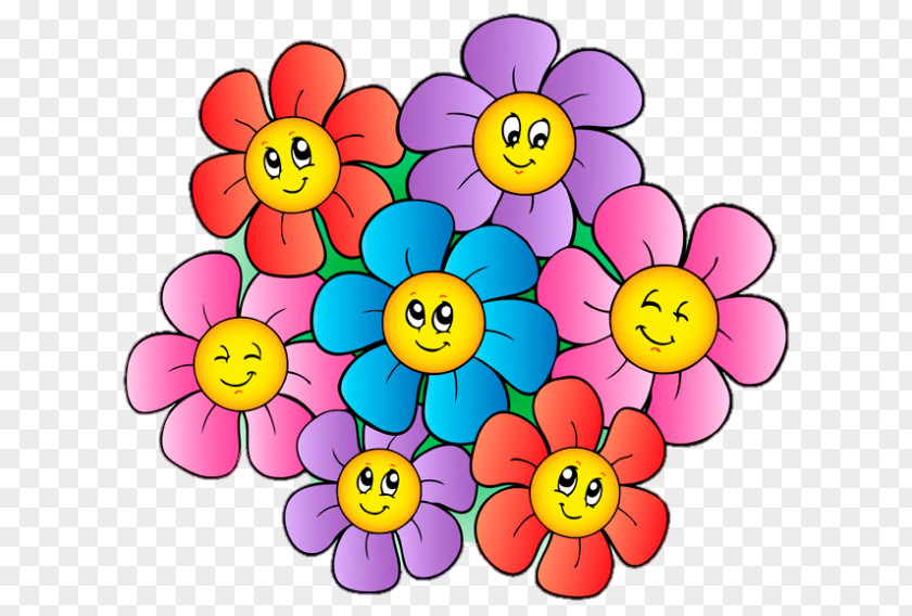 Flower Drawing Cartoon PNG