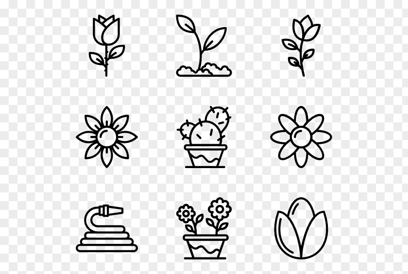 Garden Elements Icon Design Symbol PNG