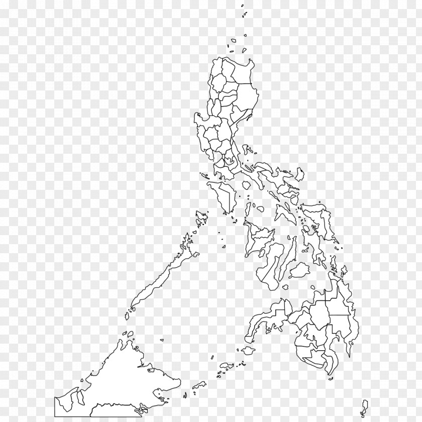 Map Outline Of The Philippines Blank Geography PNG